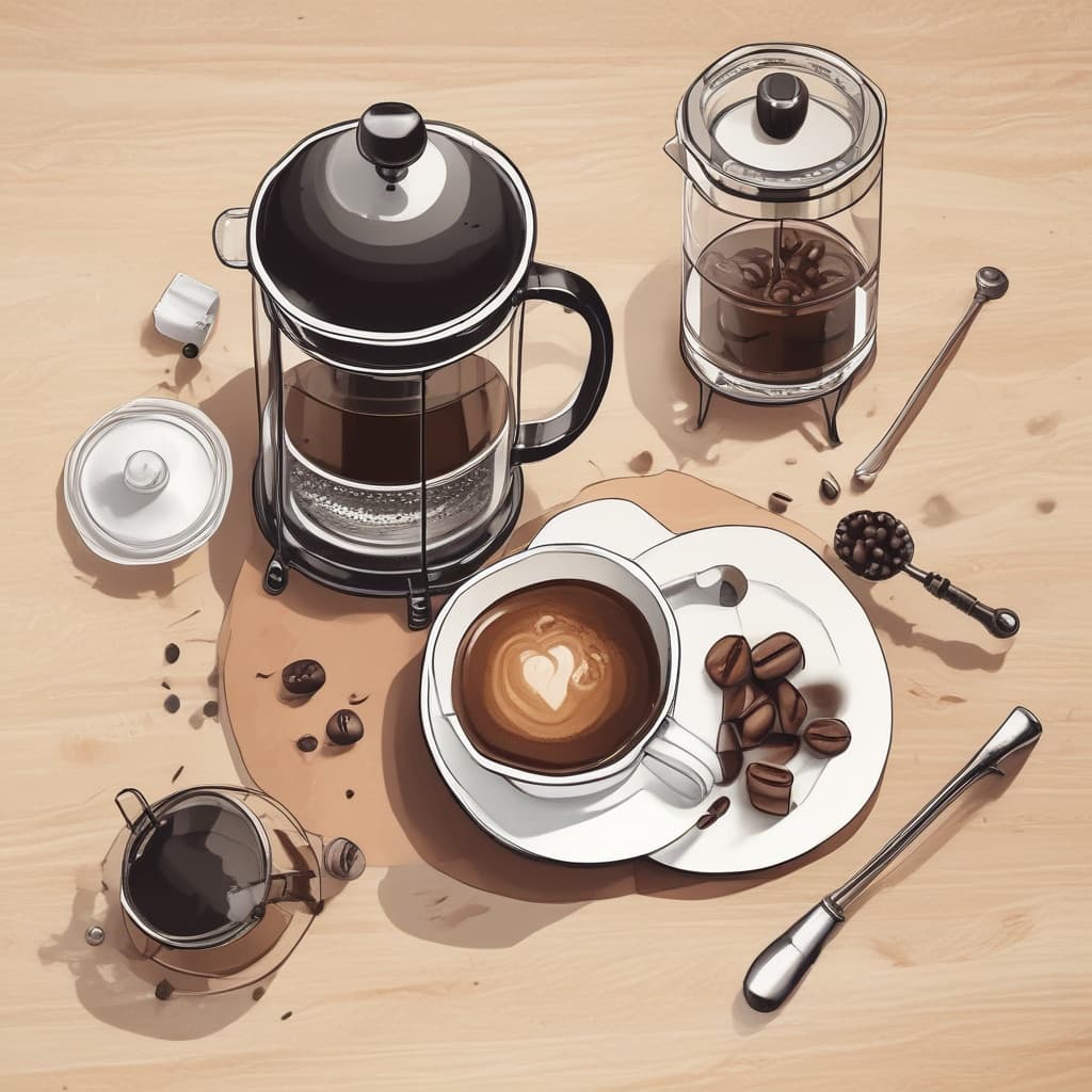 French Press Kahve