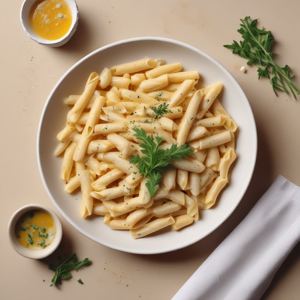 Peynirli Penne Makarna