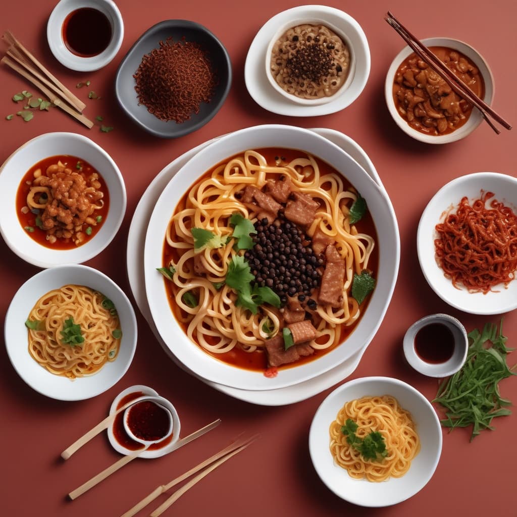 Baharatlı Sichuan Noodle